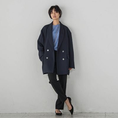 ダブルブレストオーバージャケット≪手洗い可能≫