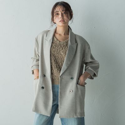 ダブルブレストオーバージャケット≪手洗い可能≫