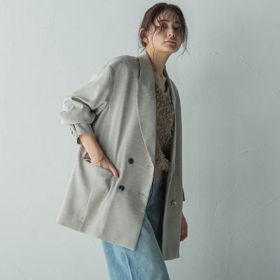 ダブルブレストオーバージャケット≪手洗い可能≫