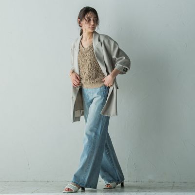 ダブルブレストオーバージャケット≪手洗い可能≫