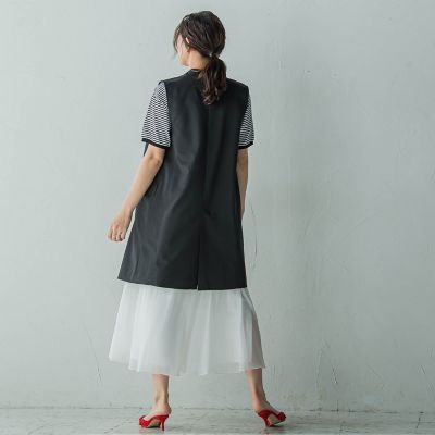 ノーカラージップロングジレ≪手洗い可能≫ | MAYSON GREY