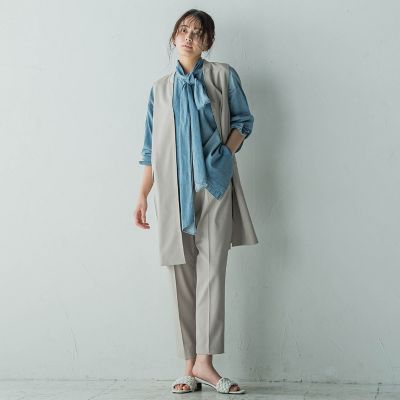 ノーカラージップロングジレ≪手洗い可能≫ | MAYSON GREY（Women