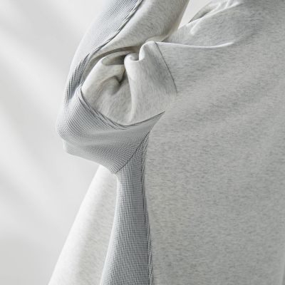 ダンボール×ニットノーカラーブルゾン≪手洗い可能≫