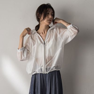 SUNDAY オーガンジーブルゾン オーガンジーフーディブルゾン≪手洗い可能≫ | MAYSON GREY（Women