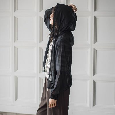 シアーオーガンジー長袖フードブルゾン≪手洗い可能≫ | MAYSON