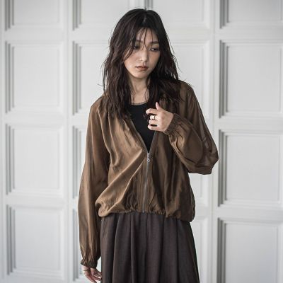 シアーオーガンジー長袖フードブルゾン≪手洗い可能≫ | MAYSON