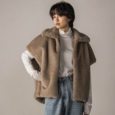 ＜MAYSON GREY（Women）＞グラデーションフェイクファージレ