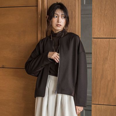 MAYSON GREY（Women）/メイソングレイ ダンボール×キルティングミドルノーカラーブルゾン 10ブラウン コート・ジャケット【三越伊勢丹/公式】