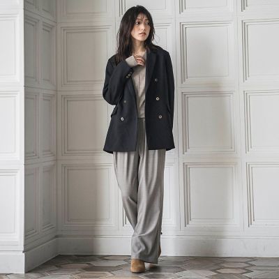 Credona ブルーグレー ダブルブレストジャケット ALEGRE]ダブルジャケット | KOBUNSHA SELECT SHOP | [ALEGRE