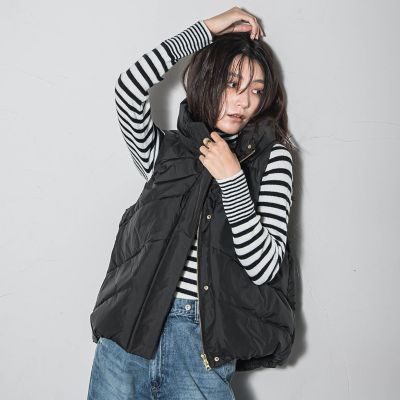 ＜MAYSON GREY（Women）＞【ＷＥＢ限定】スタンドカラーダウンベスト