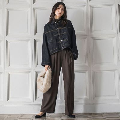 WEB限定】デニムクロップドジャケット≪洗濯機で洗える≫ | MAYSON
