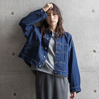 MAYSON GREY（Women）/メイソングレイ デニムクロップドジャケット&#8810;洗濯機で洗える&#8811; 05ネイビー コート・ジャケット【三越伊勢丹/公式】