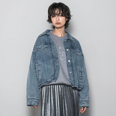 ＜MAYSON GREY（Women）＞中綿デニムジャケット≪洗濯機で洗える≫