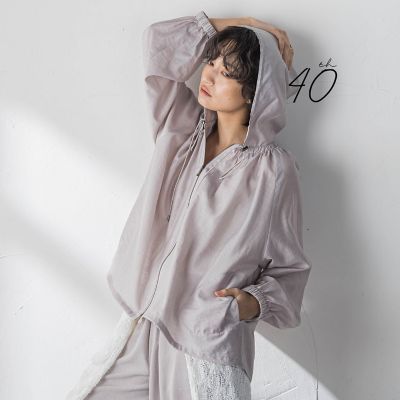 ＜MAYSON GREY（Women）＞【４０周年限定】シアースラブドロストフーディブルゾン