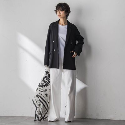 えらべるSET UP】叶えるダブルブレストジャケット≪手洗い可能