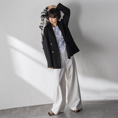 えらべるSET UP】叶えるダブルブレストジャケット≪手洗い可能