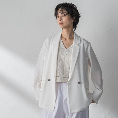 ヴィンテージメッシュダブルブレストジャケット | MAYSON GREY (Women