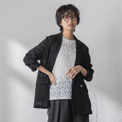 ヴィンテージメッシュダブルブレストジャケット | MAYSON GREY (Women
