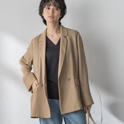 ＜MAYSON GREY（Women）＞ヴィンテージメッシュダブルブレストジャケット