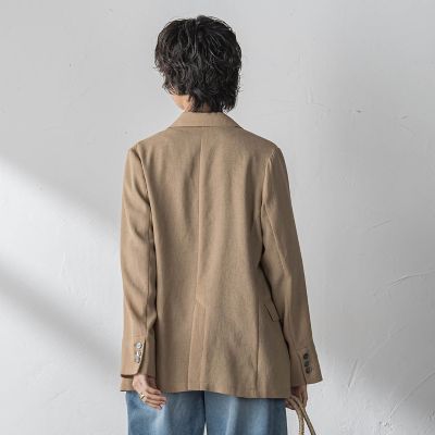 807 シーナリー メッシュジャケット ベージュ 金ボタン ダブルブレスト セール】ダブルブレストメッシュジャケット（その他アウター）｜URBAN