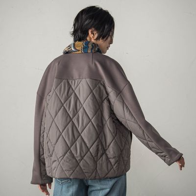 ダンボール×キルティングミドルノーカラーブルゾン | MAYSON GREY