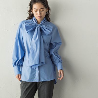 デニムボウタイブラウス≪洗濯機で洗える≫ | MAYSON GREY