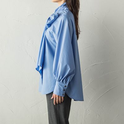 ボリュームボウタイブラウス≪洗濯機で洗える≫