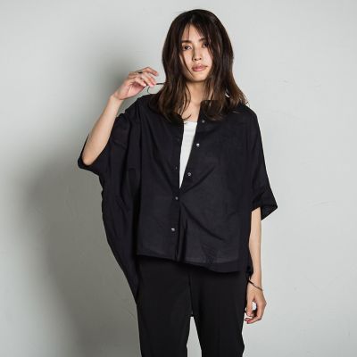バックギャザー刺繍ブラウス≪手洗い可能≫