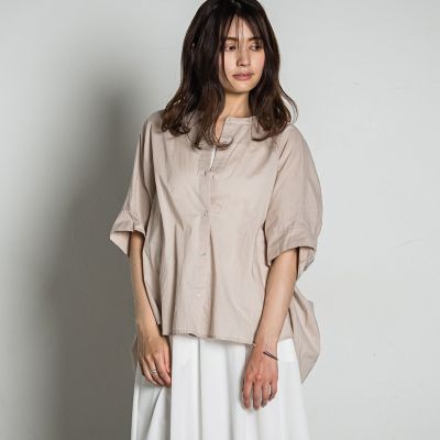 バックギャザー刺繍ブラウス≪手洗い可能≫