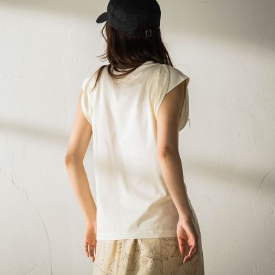 ターンスリーブプルオーバー≪洗濯機で洗える≫