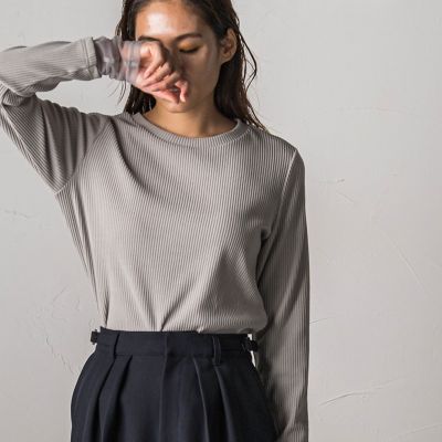 MAYSON GREY / メイソングレイ シアーカーブスリーブプルオーバー≪手洗い可能≫ メイソングレイ MAYSON GREY シアーカーブスリーブプルオーバー