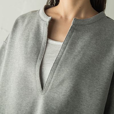 【専用】美品✨今期MAYSON GREY スキッパースウェットプルオーバー メイソングレイ MAYSON GREY スキッパースウェットプルオーバー