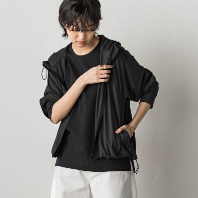 ＜MAYSON GREY（Women）＞ラッシュガードクロップドパーカー≪洗濯機で洗える≫