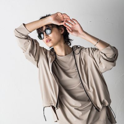 ラッシュガードクロップドパーカー≪洗濯機で洗える≫