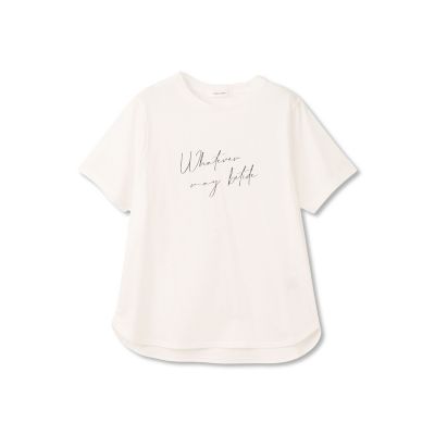 ハンドメッセージロゴＴシャツ≪洗濯機で洗える≫