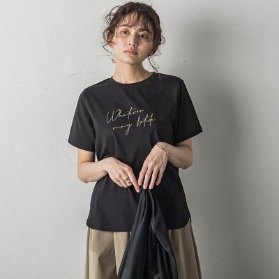 ハンドメッセージロゴＴシャツ≪洗濯機で洗える≫