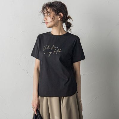 ハンドメッセージロゴＴシャツ≪洗濯機で洗える≫