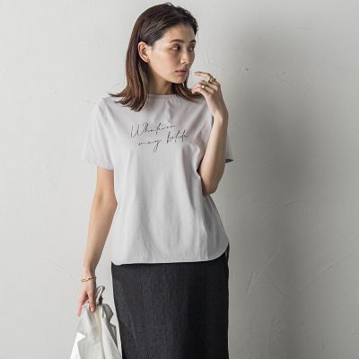 ハンドメッセージロゴＴシャツ≪洗濯機で洗える≫
