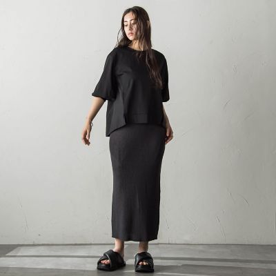 異素材コンビネーションプルオーバー≪洗濯機で洗える≫