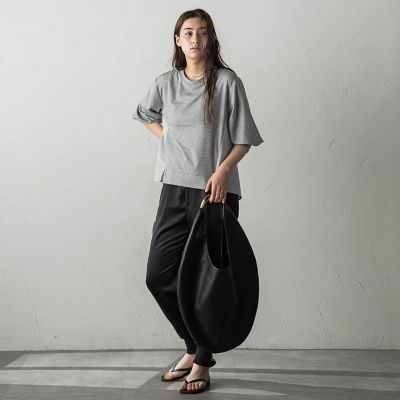 異素材コンビネーションプルオーバー≪洗濯機で洗える≫
