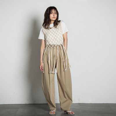 配色ステッチコンパクトＴシャツ≪洗濯機で洗える≫