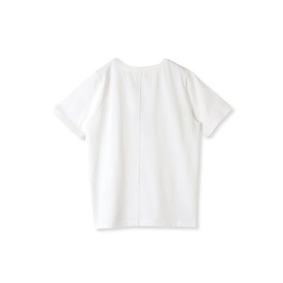 配色ステッチコンパクトＴシャツ≪洗濯機で洗える≫
