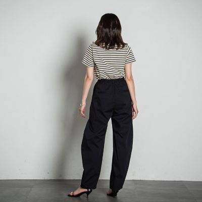 配色ステッチコンパクトＴシャツ≪洗濯機で洗える≫