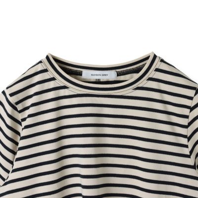 配色ステッチコンパクトＴシャツ≪洗濯機で洗える≫