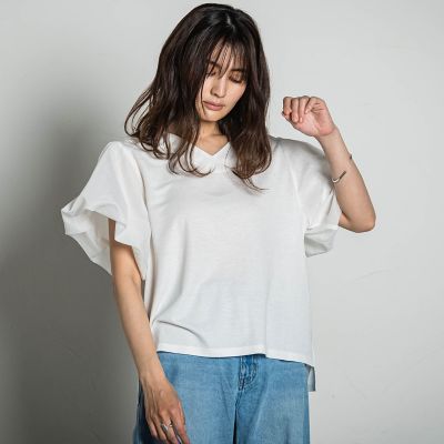 ストライプツイストバルーンプルオーバー≪手洗い可能≫