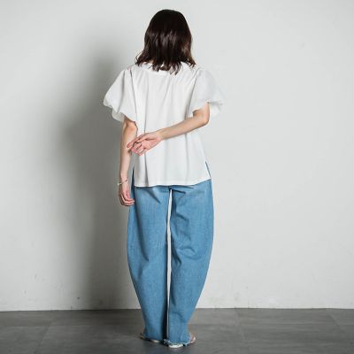 ストライプツイストバルーンプルオーバー≪手洗い可能≫