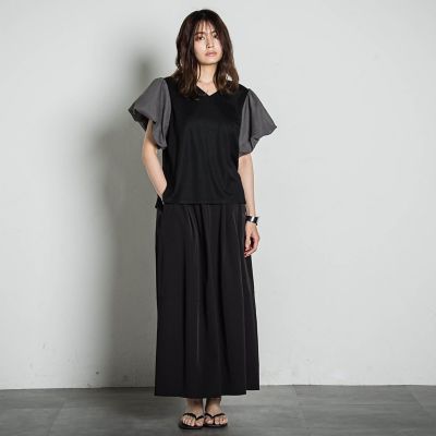 ストライプツイストバルーンプルオーバー≪手洗い可能≫