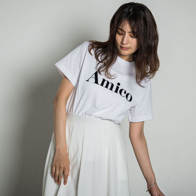＜MAYSON GREY（Women）＞【ＷＥＢ限定】フロッキーロゴＴシャツ≪洗濯機で洗える≫