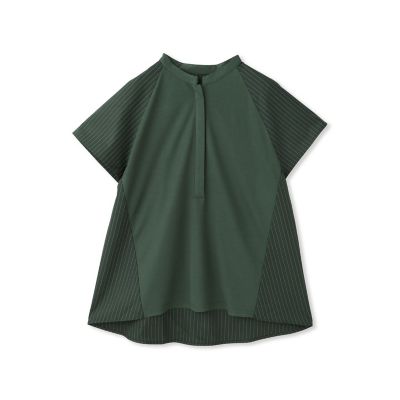 ストライプ前後ドッキングフレンチプルオーバー≪洗濯機で洗える≫