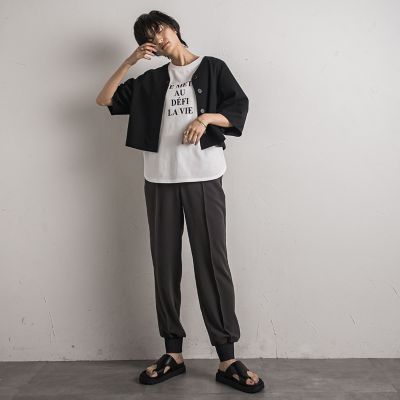 フロッキーロゴプリントＴシャツ≪手洗い可能≫